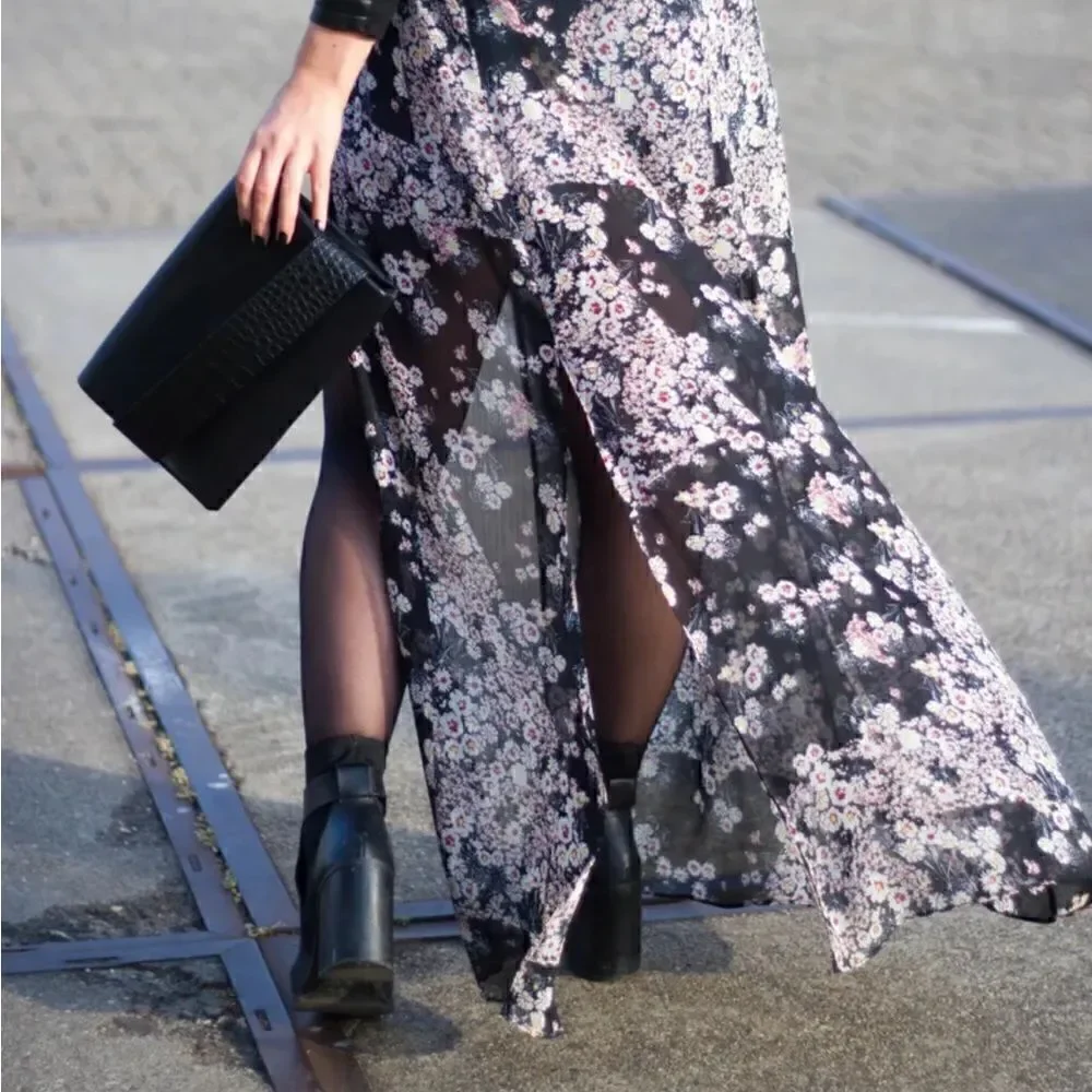 Zara Dress Neck Tunic Maxi Dress